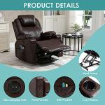 MEETWARM Heated Power Lift Chair with Massage Functions
