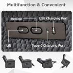 CANMOV 46" Extra Large Power Lift Recliner Chair