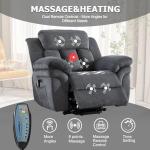 CANMOV 46" Extra Large Power Lift Recliner Chair