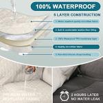 Waterproof Power Lift Recliner Cover in Ivory
