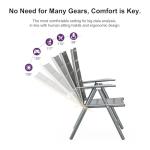 Purple Leaf Outdoor Dining Set with 8 Folding Chairs