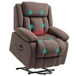 HOMCOM Electric Lift Chair with Massage and Heat