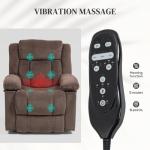 HOMCOM Electric Lift Chair with Massage and Heat