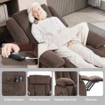 HOMCOM Electric Lift Chair with Massage and Heat