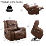 Phoenix Home Dual Motor Power Lift Chair with Heat