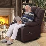 DURASPACE Electric Lift Massage Recliner Chair - Brown