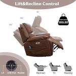 Phoenix Home Dual Motor Power Lift Chair with Heat
