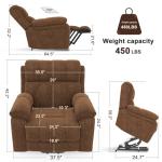 YONISEE Oversized Lift Chair with Massage & Heat