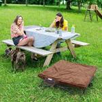 Outdoor Lifted Dog Bed with Washable Cover