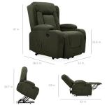 Modern Electric Power Lift Recliner Chair - Olive