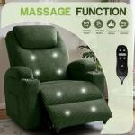 Electric Lift Recliner Chair with Massage and Cup Holders