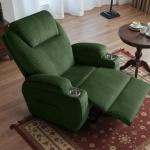 Electric Lift Recliner Chair with Massage and Cup Holders