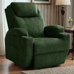 Electric Lift Recliner Chair with Massage and Cup Holders