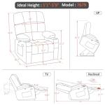 MCombo Medium Dual Motor Lift Recliner with Massage