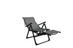 Ergo+ Foldable Patio Chair with Footrest - Gray