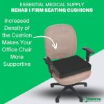 Extra Thick Foam Cushion for Seating Support
