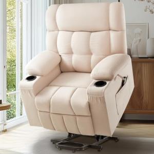 Jocisland Large Power Lift Recliner Chair, Beige
