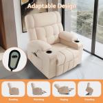 Jocisland Large Power Lift Recliner Chair, Beige