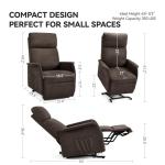 Petite OKUP Power Lift Recliner with Massage & Heat