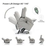 Electric Lift Recliner Chair with Heat and Massage