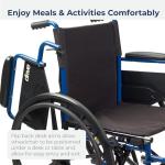 Drive Medical Blue Streak Wheelchair with Desk Arms