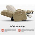 MCombo Large Dual Motor Lift Recliner with Massage