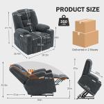 Power Lift Recliner Chair with Heat and Massage