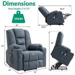 VIVIJASON Electric Recliner Lift Chair with Massage