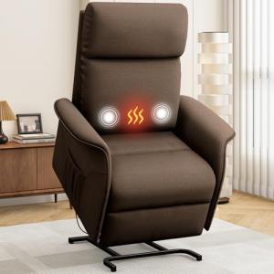 Petite OKUP Power Lift Recliner with Massage & Heat