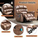Large Power Lift Recliner with Massage & Heat