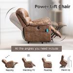 Large Power Lift Recliner with Massage & Heat