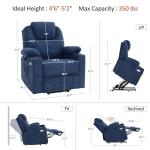 MCombo Petite Power Lift Recliner Chair with Massage