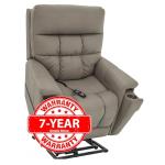 Pride Viva Lift Ultra Power Recliners - Lift Chair for Adults, 400 Lbs Weight Capacity, Lithium Battery Backup, 22.5" W x 21" D Comfort Seat, Medium, Capriccio Dove - PLR4955M