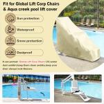 Heavy-Duty Pool Lift Chair Protective Cover