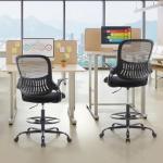 Ergonomic Tall Drafting Chair with Lumbar Support