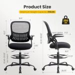 Ergonomic Tall Drafting Chair with Lumbar Support
