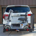 Steel Scooter Wheelchair Carrier with Folding Ramp