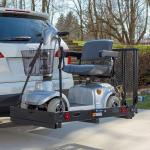 Steel Scooter Wheelchair Carrier with Folding Ramp