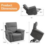 Oversized Power Lift Recliner Chair with USB