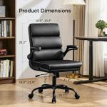 Ergonomic Lift Chair with Padded Armrests - Black