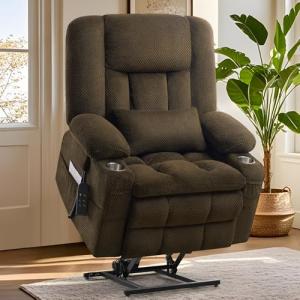 Dual Motor Power Lift Recliner with Massage & Heat