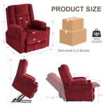 Power Lift Recliner Chair with Massage & Heat