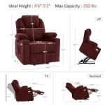 MCombo Petite Power Lift Recliner with Massage & Heat