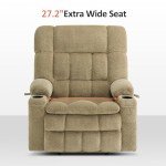 MCombo Large Dual Motor Lift Recliner with Massage