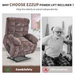 EZZUP Lay Flat Recliner with Massage and Heat