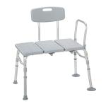 Adjustable Tub Transfer Bench with Backrest 400lbs