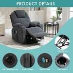 MEETWARM Electric Lift Chair with Massage & Heat