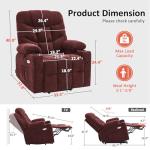 MCombo Power Lift Recliner Chair with Extended Footrest