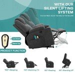 MEETWARM Electric Lift Chair with Massage & Heat