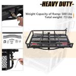 Heavy-Duty Wheelchair and Scooter Hitch Carrier